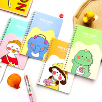 Carnet à spirales personnalisé avec couverture à motifs mignons, carnet à reliure spirale, service d'impression OEM