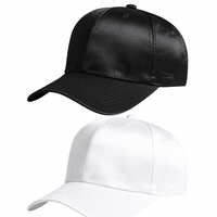 Topi Wanita dengan Kain Satin 100% dan Lapisan Jaring, Bordir Logo Custom