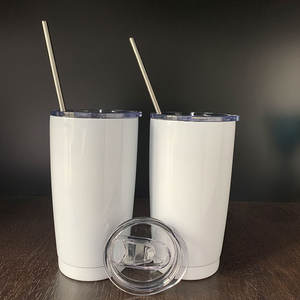 Gobelet blanc pour sublimation, 600ml, 20oz, sans BPA, cadeau de qualité alimentaire, populaire, pour teinture, presse thermique - Product Image 1