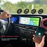 12.3 pouces + 12.3 pouces Android double écran pour Jeep Wrangler 2018-2022 stéréo GPS Carplay LCD tableau de bord autoradio multimédia