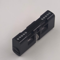 Cylindre de serrure de porte carré ovale en alliage E10, cylindre de serrure à mortaise antivol avec clés pour le marché brésilien, vente directe d'usine.