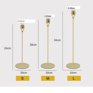 Luxury Tall <strong>Brass</strong> <strong>Candlestick</strong> <strong>Holder</strong> Stand for Home Decor Metal Gold Antique Candle <strong>Holder</strong> - Product Image 4