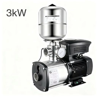 Pompa Booster VFD Otomatis 3kW Stainless Steel Tugas Berat untuk Apartemen Komersial