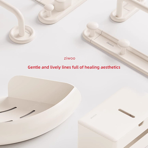 Estante de <span class=keywords><strong>Baño</strong></span> Estilo Crema, <span class=keywords><strong>Sin</strong></span> Perforaciones, Sensación de Alta Gama, <span class=keywords><strong>Toallero</strong></span> para <span class=keywords><strong>Baño</strong></span> - Product Image 4