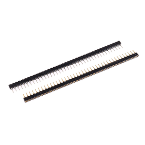 Connecteur à broches SMT à rangée unique, pas de 2,54 mm, 2x40P, plaqué or, base PET, épaisseur de circuit imprimé 0,3 mm, marque originale - Product Image 4