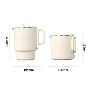 Hervidor Eléctrico Portátil Pequeño de Acero Inoxidable, Mini Hervidor Inalámbrico Plegable para Viajes, Uso en Exteriores, Hogar, Cocina y Hotel, Rotación de 360 Grados - Product Image 6