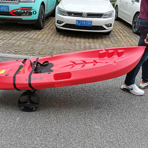 SEAFLOカヤックカートトロリーカートンボックスステンレス鋼取り外し可能ホイール付き58.7*26*8.5ブラックその他 - Product Image 4