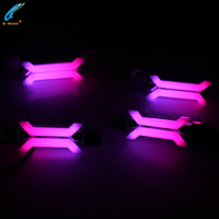 Luz de Circulación Diurna con Señal de Giro para Coche BMW, Luz de 12V para Blue-Tooth SRGBA Chasing DRL Angel Eyes X Concept