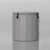Baignoire ronde gonflable portable Ambohr pour exercices intérieurs et extérieurs, récupération physique et spa, bain froid