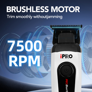 Trimmer Professionale IPRO per Barbieri Forniture da Barbiere Colori Caramella Macchinetta Tagliacapelli Motore Brushless 7500 RPM 2000mAh 230 Minuti di Autonomia - Product Image 3