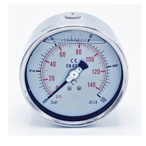 เกจวัดความดันแบบเติมของเหลวได้ รุ่น HUBEN แบบหน้าแปลนด้านหน้า - Product Image 2