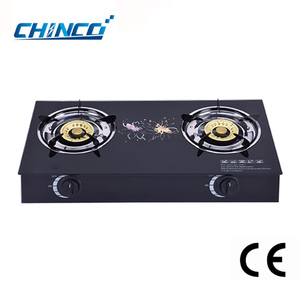 Nueva estufa de <span class=keywords><strong>gas</strong></span> con 2 quemadores, panel de vidrio portátil, <span class=keywords><strong>encimera</strong></span> de encendido electrónico de impresión CE, utensilios de cocina para uso doméstico - Product Image 5