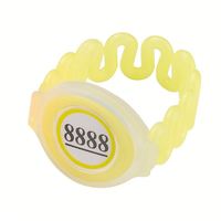 13.56Mhz 125Khz Gelang RFID Tahan Air dengan Kunci PVC untuk Kolam Renang Model ISO