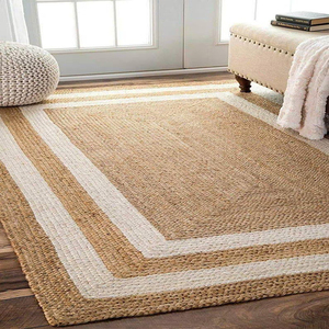 Large Jute Rug Extra Large Natural Fiber <b>Carpet</b> For Living Room Dining Room Open Floor Plan And Family Gathering - Product Image 5