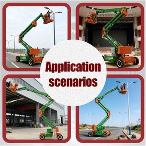 <span class=keywords><strong>Platform</strong></span> Angkat Teleskopik Hidrolik Mesin Diesel Berkualitas Tinggi Baru, <span class=keywords><strong>Platform</strong></span> Ketinggian Tinggi yang Dapat Dipindahkan, Tinggi Maksimum 22m, Lengan Engkol Roda - Product Image 4