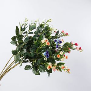 Bouquet de fleurs en plastique décoratif pour la maison, le bureau, la décoration de mariage, décoration intérieure, plantes artificielles, fleurs artificielles - Product Image 1
