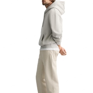 Sudaderas con Capucha Holgadas Personalizadas de Alta Calidad 100% Algodón para Hombre, Prendas Esenciales de Streetwear, Sudaderas Lisas para Hombre - Product Image 3