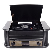 Cassette USB 6 en 1 style rétro, 6 en 1, bluetooth, CD, AM, radio FM, capture de musique, phonophone, lecteur d'enregistrement en vinyle