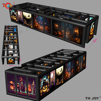 Livraison rapide 10x3m Halloween maison hantée labyrinthe jeu gonflable géant labyrinthe obstacle à l'intérieur du labyrinthe d'image imprimé complet