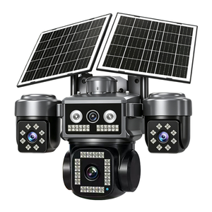 Real 4-Lens AOV Low-Power Solar CMOS 5MP IP66 Waterproof PTZ Full-Color <b>Night</b> Outdoor Security <b>Camera</b> Siren Speaker Hieasy App - Product Image 3