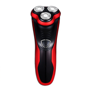 Cordless Rotary Electric Shaver For <b>Men</b> With Pop-Up Trimmer Waterproof Wet & Dry Use 180 Min Runtime Li-Ion Battery Red And Blac - Product Image 1