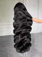 Perruques Lace Front en Cheveux Humains de 30 pouces, Perruque Full Lace 13x4 sans colle en Cheveux Humains, Perruque en Cheveux Vierges Bruts avec Cuticules Alignées, Cheveux Lisses comme des Baguettes
