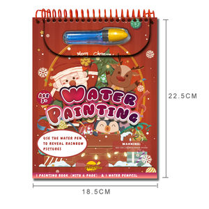 2022 Рождественский волшебный раскраски игрушки письменной форме водная ручка для рисования книга для От 1 до 3 лет - Product Image 4
