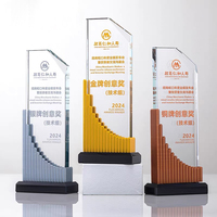 Plaque en verre clair Trophées imprimés en couleur vierges Trophée en cristal coloré Trophées en cristal imprimés en couleur créative