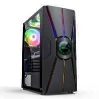 Boîtier d'ordinateur ATX blanc SAMA, très vendu, avec USB 3.0, verre trempé, tour moyenne complète, boîtier PC