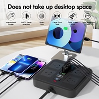 Multiprise portable australienne à 4 prises espacées avec ports USB et Type-C pour la recharge