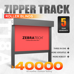 Persianas Verticales Negras de Diseño Moderno para Ventanas Francesas, Tela Impermeable, Funcionamiento Eléctrico Automático, Uso Doméstico y Comercial - Product Image 2