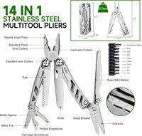 Couteau de poche multifonction NexTool Flagship Max 14-en-1 en acier inoxydable, ciseaux de sécurité et ciseaux de grande taille, outil utilitaire EDC, outil de jardinage
