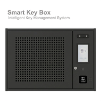 Armoire à clés intelligente à 25 emplacements, coffre-fort de gestion électronique des clés RFID, système de contrôle des clés mural NFC par empreinte digitale et reconnaissance faciale