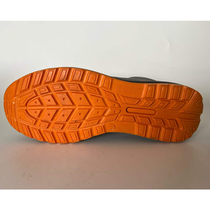 SFA4 Zapatos para correr de gamuza gris naranja para hombre, suela antipinchazos, calzado deportivo transpirable para todas las estaciones - Product Image 5