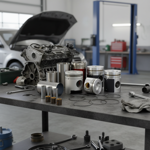 ลูกสูบอะลูมิเนียมอัลลอยด์ LU สำหรับรถยนต์ VW Golf Mk 6 (6 สูบ)-รับประกัน 1 ปี ผลิตในไต้หวัน - Product Image 3