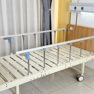 Zes-traps medische bedhek upgrade voor handmatige ziekenhuisbedden en thuiszorgbedden, roestvrij staal, verlaagde hoogte na het inklappen - Product Image 4