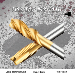 Hss Máy <span class=keywords><strong>tap</strong></span> với tin lớp phủ cho thép không gỉ đồng sắt trong Kích cỡ M3 M4 M5 M6 M8 <span class=keywords><strong>M10</strong></span> <span class=keywords><strong>tap</strong></span> & Die - Product Image 2