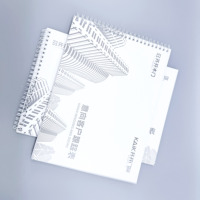 Carnet de notes personnalisé à spirale A4 et A5, impression sur carton ondulé et carton rigide avec options de design