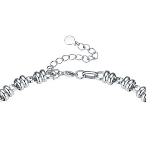 Cadena de Eslabones Circulares Anchos de Acero Inoxidable Pulido de Alta Calidad, Joyería Simple y Moderna para Mujer, Collar P203181 - Product Image 2