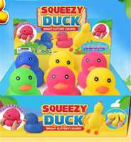 Jouets à presser populaires : Canards géants à remontée lente, garnis de farine