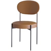 Combinaison Table et Chaises Commerciales Modernes en PU pour 4 Personnes, Idéale pour Salons de Thé, Cafés, Restaurants Occidentaux et Boutiques de Desserts