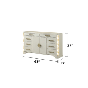 Ensemble de chambre à coucher moderne en bois classique 5 pièces avec lit king-size et table de chevet - Product Image 2