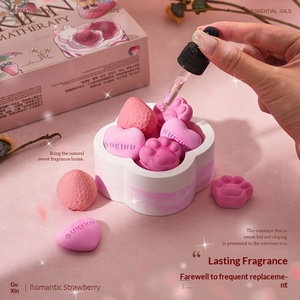 Diffuseur d'arômes en gypse rose, coffret cadeau, ornement parfumé, décoration de luxe de niche, pour mariage, cadeaux pour jeunes mariés - Product Image 3