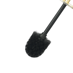 <span class=keywords><strong>Brosse</strong></span> de <span class=keywords><strong>toilette</strong></span> multifonctionnelle en matériau recyclé, dorée, avec support – Vente en gros usine - Product Image 3