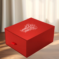 Boîte d'emballage cadeau design vide tiroir coulissant décoratif Spice Safran safran