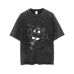 Camiseta Personalizada de Algodón 100% de 240 Gramos, Lavado Ácido, Diseño Gráfico Vintage de Anime <span class=keywords><strong>DAN</strong></span> DA <span class=keywords><strong>DAN</strong></span> Dandadan para Hombre - Product Image 3