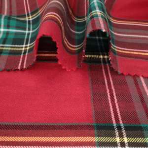 32/S 100% algodón escocés Check Plaid tela transpirable hilo teñido para <span class=keywords><strong>camisa</strong></span> Textiles para el hogar zapatos-para niños niñas niños en Stock - Product Image 2