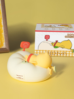 Veilleuse en silicone LED RGB à changement de couleur, lampe animale mignonne, rechargeable par USB, contrôle tactile, éclairage d'ambiance doux pour chambre à coucher