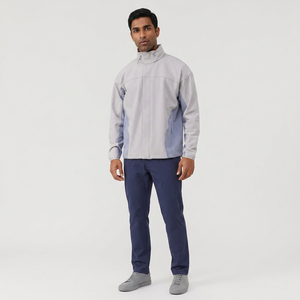 Hot Sale Lightweight Waterproof Fabric Bungee Hem Fitness <b>Zip</b> <b>up</b> Outdoor Windbreaker Men's Gym <b>Jacket</b> - Product Image 1
