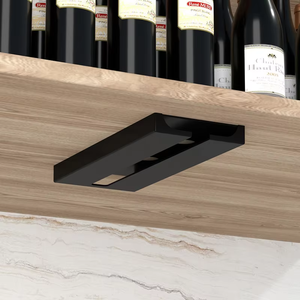 Support à <span class=keywords><strong>verres</strong></span> à vin inversé pratique, type <span class=keywords><strong>suspendu</strong></span> au comptoir, support mural pour <span class=keywords><strong>verres</strong></span> à vin sans perçage, rangement mural pour <span class=keywords><strong>verres</strong></span> à vin de bar - Product Image 2